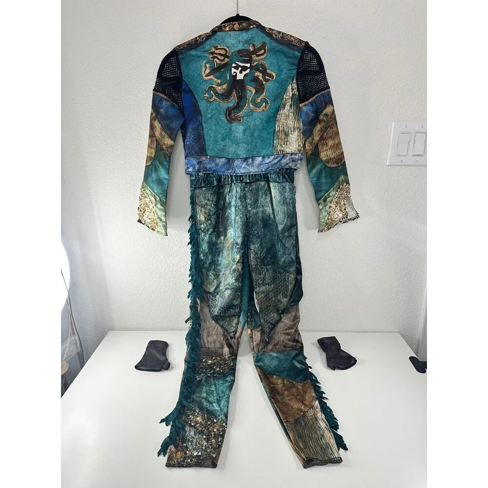Disney Descendants 3 UMA Deluxe Halloween Costume Jumpsuit Child L (10-12) NEW